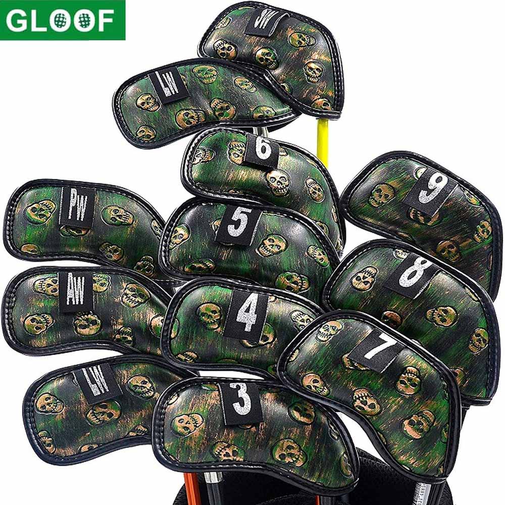 Golf Equipment Set - 12 Adet Kafatası Golf Demir Başlığı